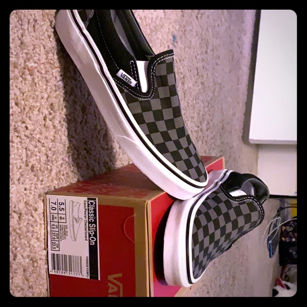 Never worn vans .